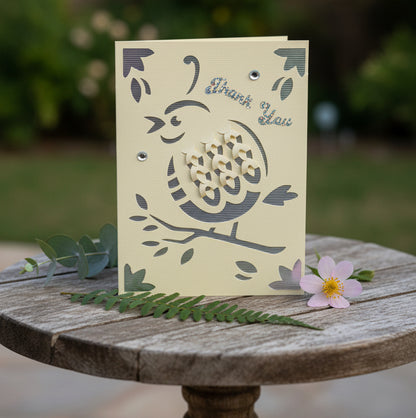 QUAIL THANK YOU Card