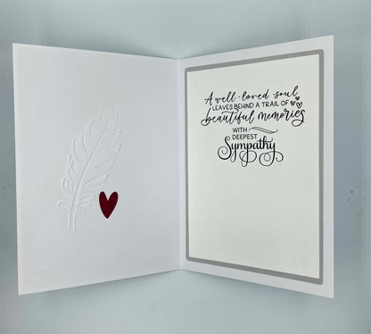 FEATHER Sympathy Card