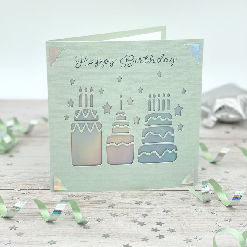 SIMPLE SQUARES Birthday Cards