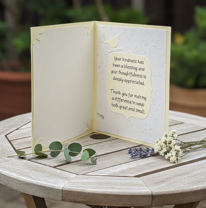 QUAIL THANK YOU Card