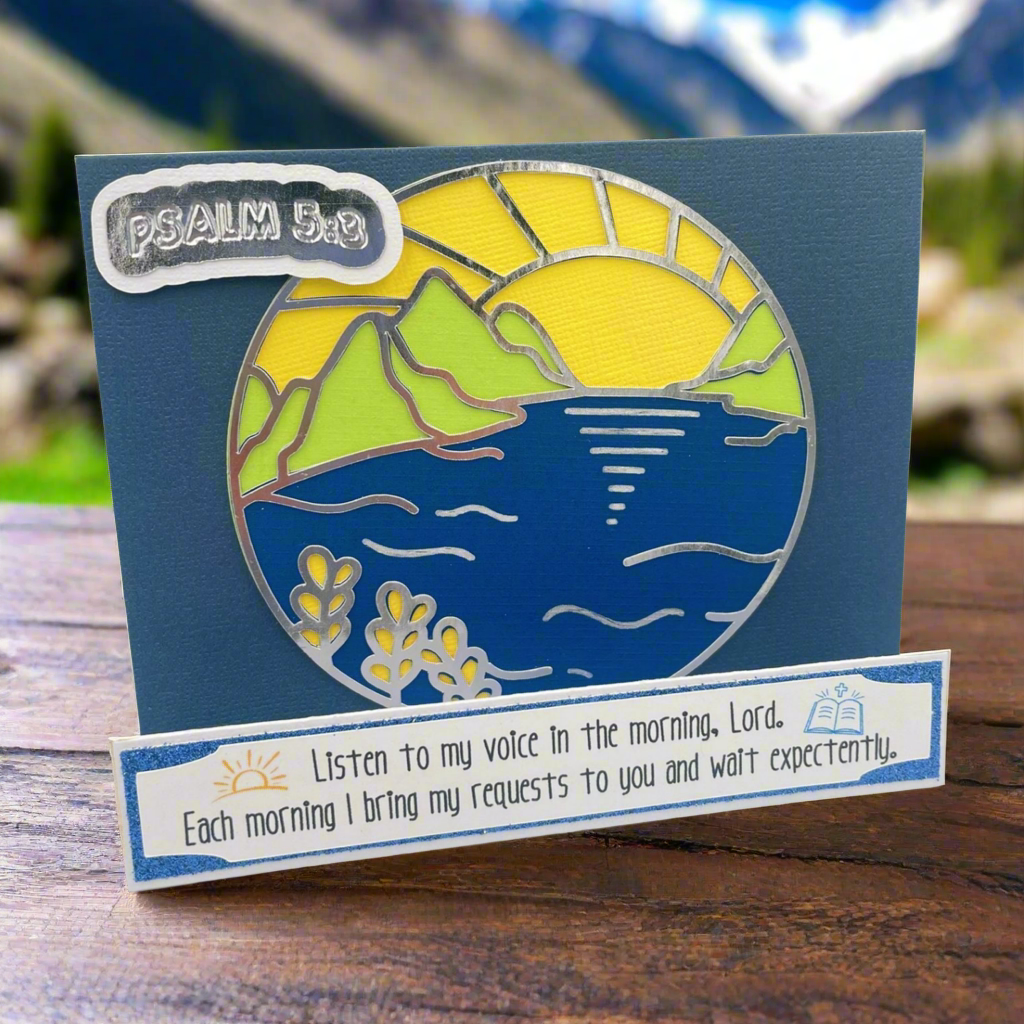 "PSALM 5 Morning Prayer" Stand Up Comfort Card