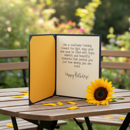 SUNFLOWER Birthday Card