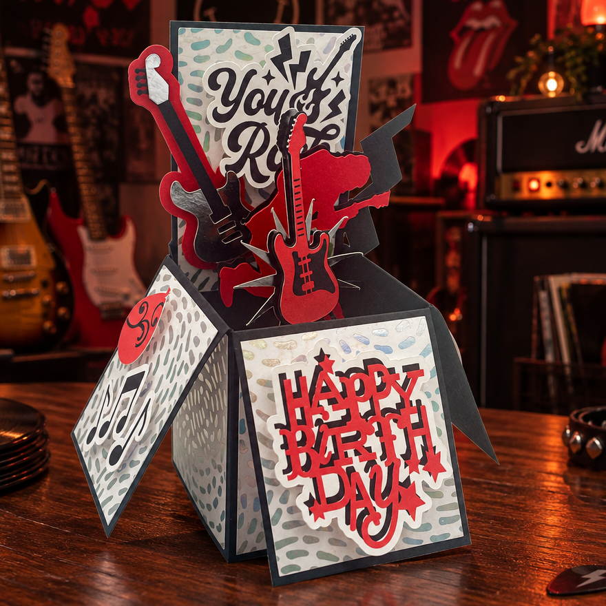 ROCK MUSIC CARD