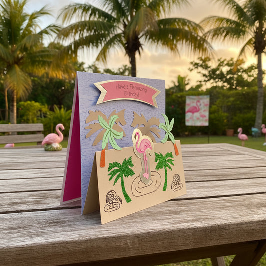 FLAMINGO SceneFold Card