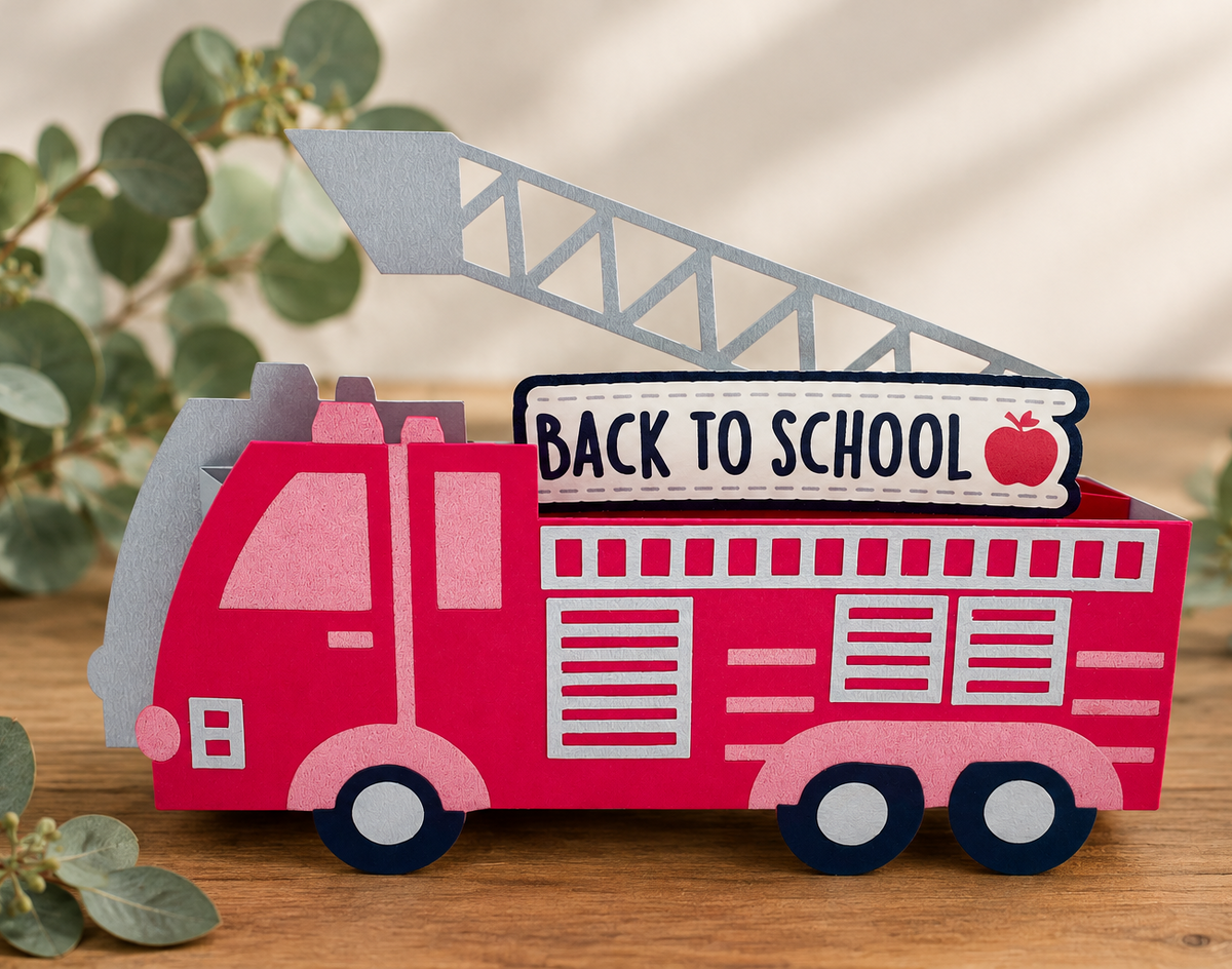 3-D FIRETRUCK CARD