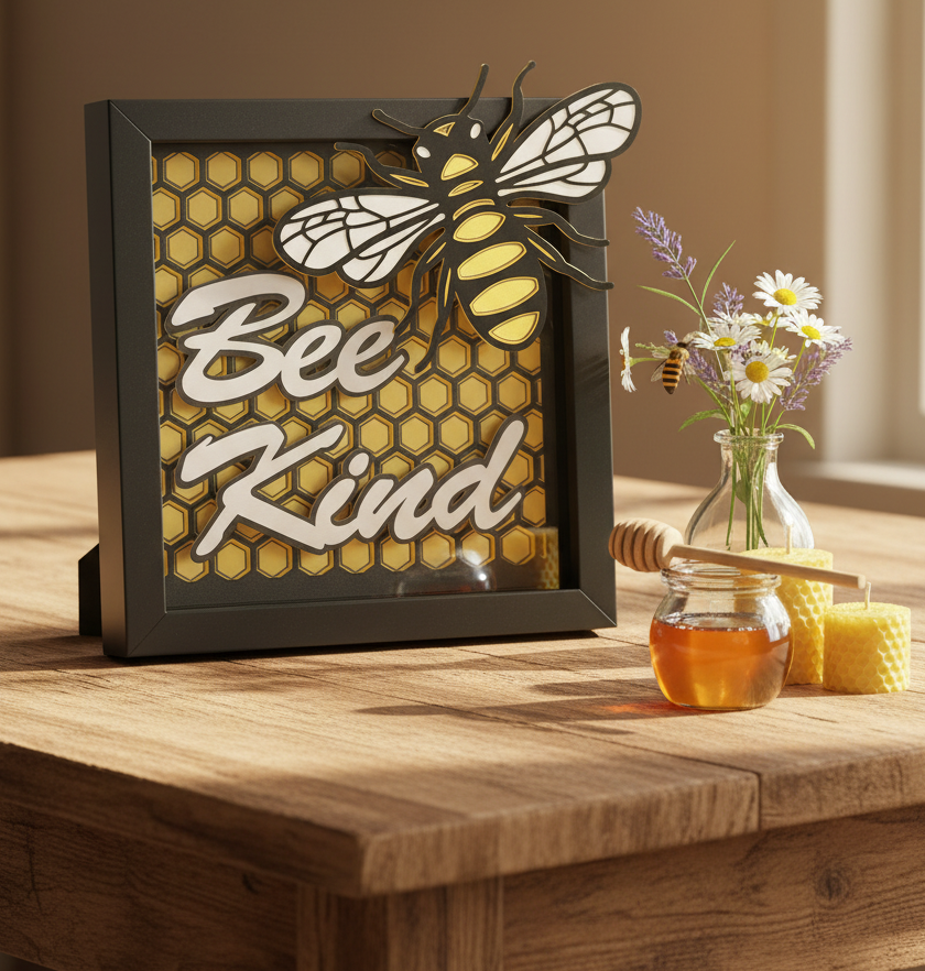 BEE KIND Shadowbox
