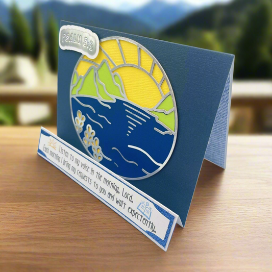 "PSALM 5 Morning Prayer" Stand Up Comfort Card
