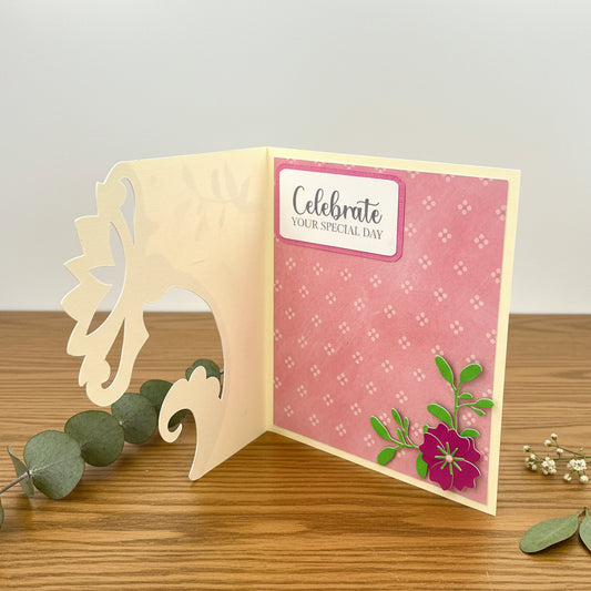 CORNER BLOOM Birthday Card