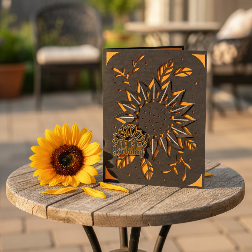 SUNFLOWER Birthday Card
