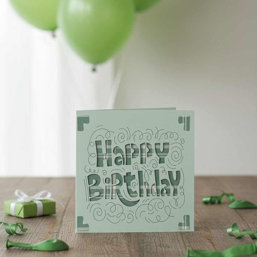 SIMPLE SQUARES Birthday Cards