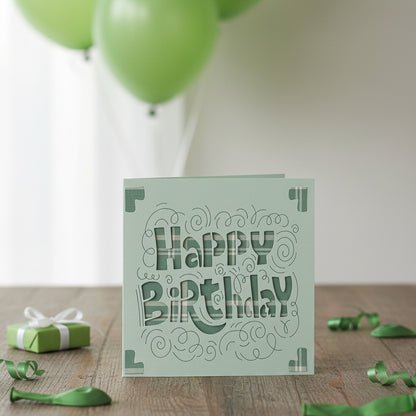SIMPLE SQUARES Birthday Cards
