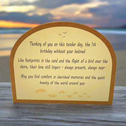 BEACH WAVES MEMORY MILESTONE Comfort Card