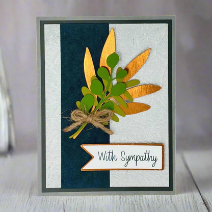 "BOTANICAL SYMPATHY- Copper" Comfort Card