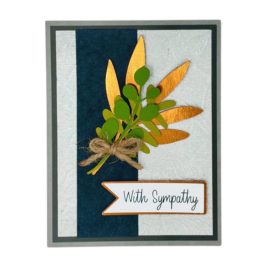 "BOTANICAL SYMPATHY- Copper" Comfort Card