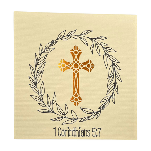 "CROSS" Deluxe Intricate Pop Up Card