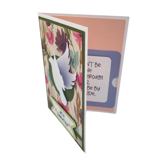 "DOVE SYMPATHY" Personalized Comfort Card