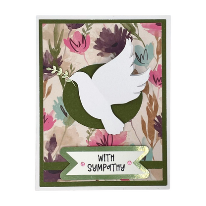 "DOVE SYMPATHY" Personalized Comfort Card