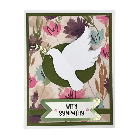 "DOVE SYMPATHY" Personalized Comfort Card