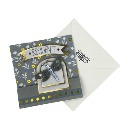 "DRAGONFLY STRENGTH" Stand Up Comfort Card