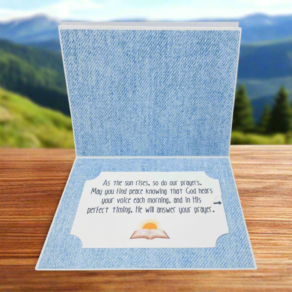 "PSALM 5 Morning Prayer" Stand Up Comfort Card