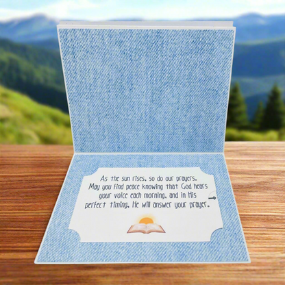 "PSALM 5 Morning Prayer" Stand Up Comfort Card