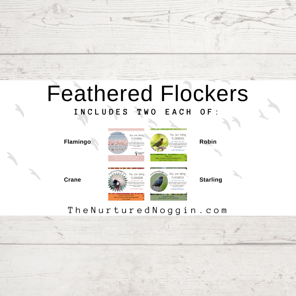 FEATHERED FLOCKERS - Flocking Card Packet