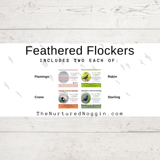 FEATHERED FLOCKERS - Flocking Card Packet