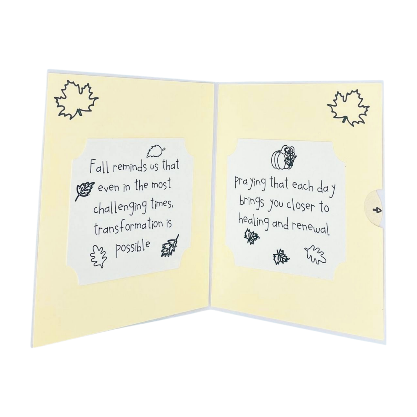 AUTUMN PUMPKIN Cut Out Card