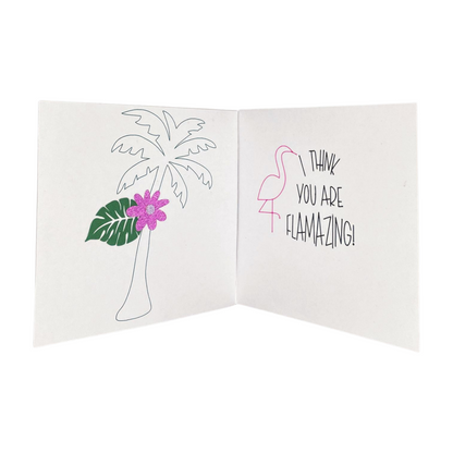 "FLAMAZING" Square Comfort Card