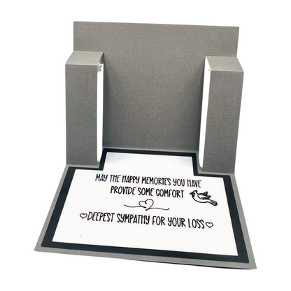 "FOREVER IN OUR HEARTS" Stand Up Comfort Card