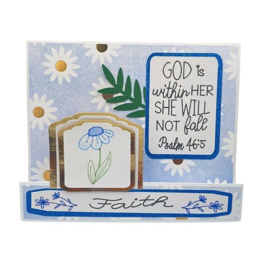 GOD IS WITHIN HER PSALM 46:5 Personalized Comfort Card