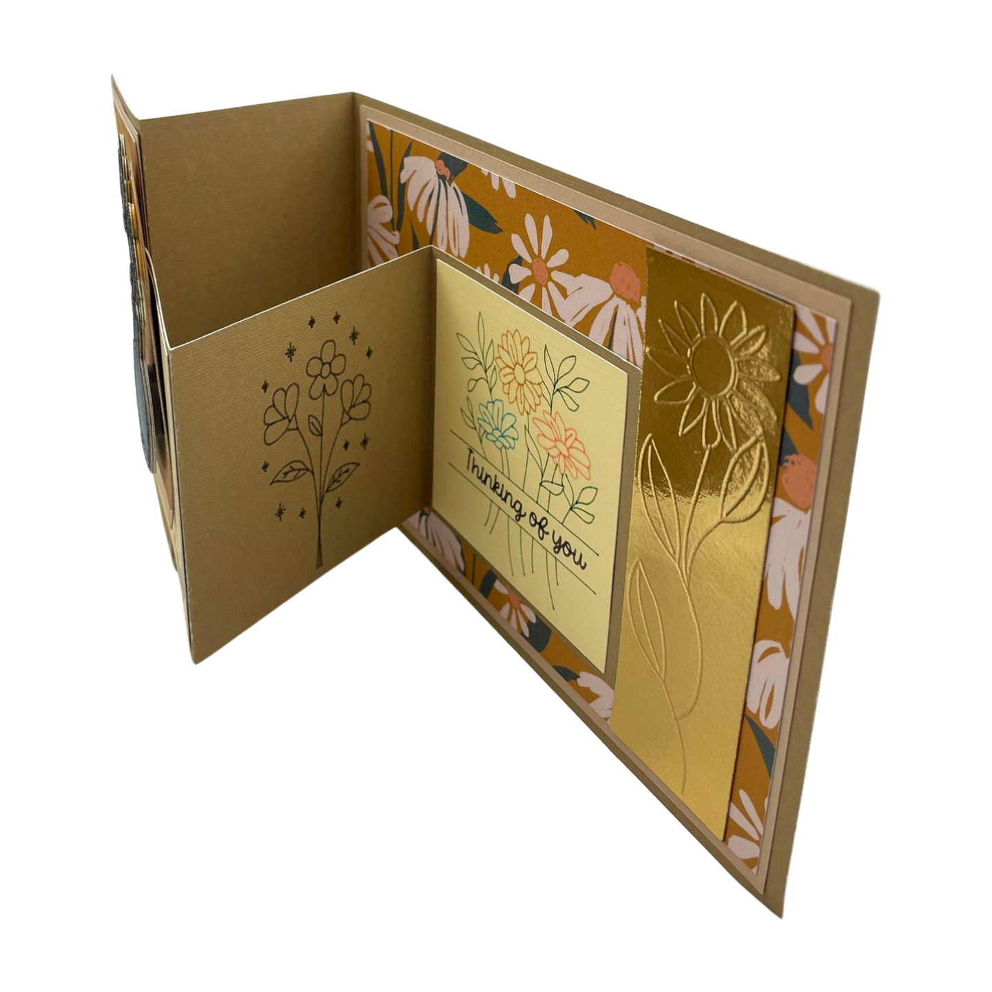 "HI- DAISIES" Z-Fold Comfort Card