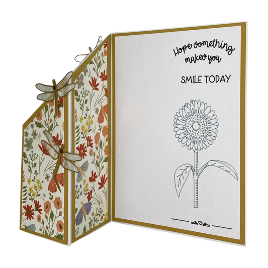 "HOPE SOMETHING MAKES YOU SMILE" Z-Fold Comfort Card