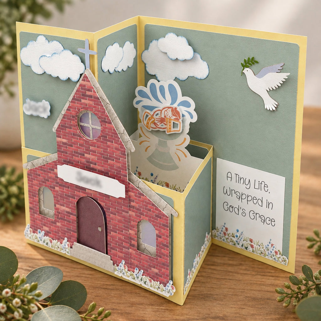 3-D BAPTISM CARD