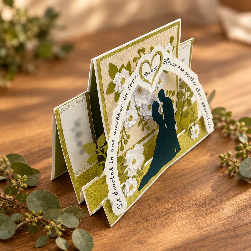 3-D WEDDING ARCH CARD