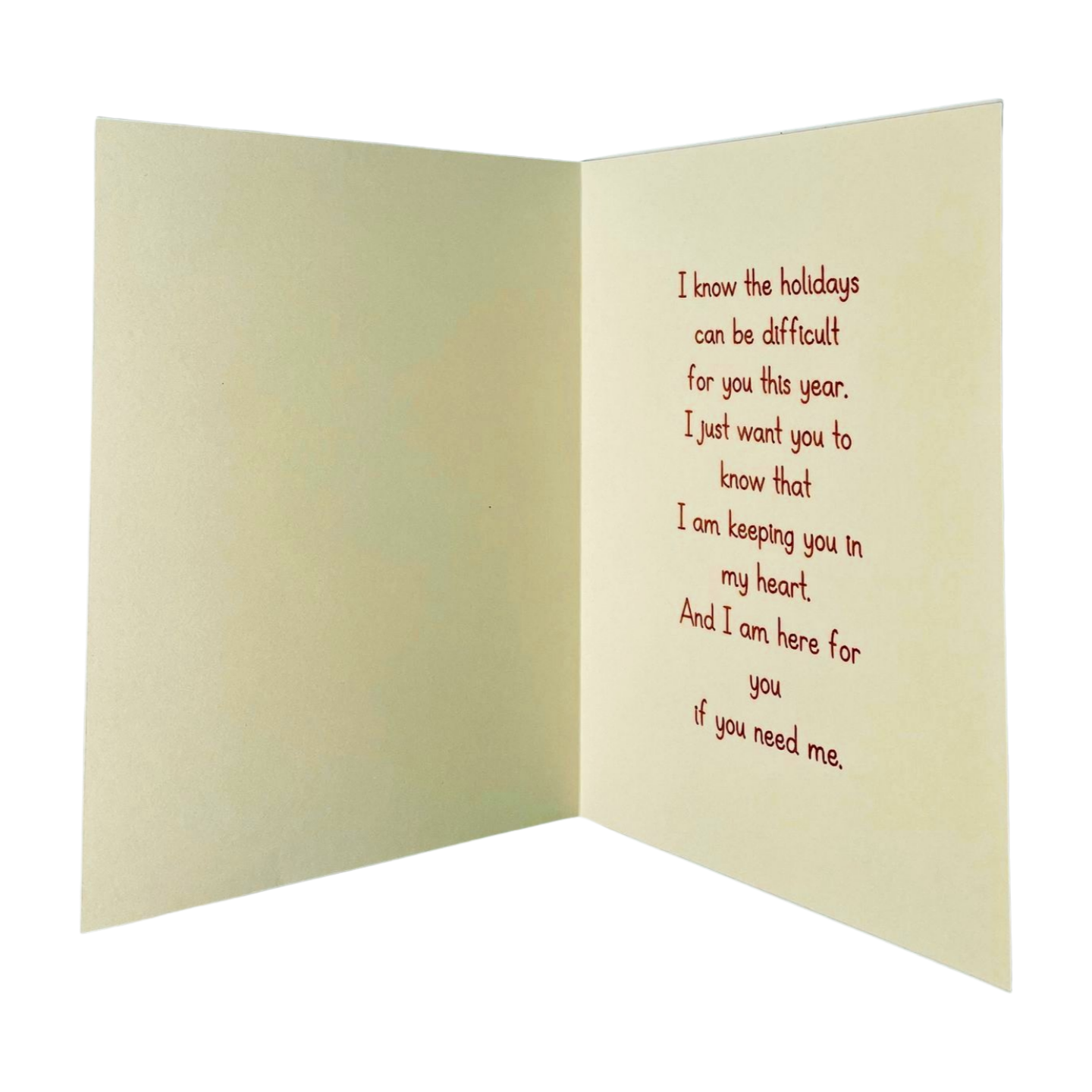 HEARTFELT HOLIDAY SNOWFLAKE Comfort Card