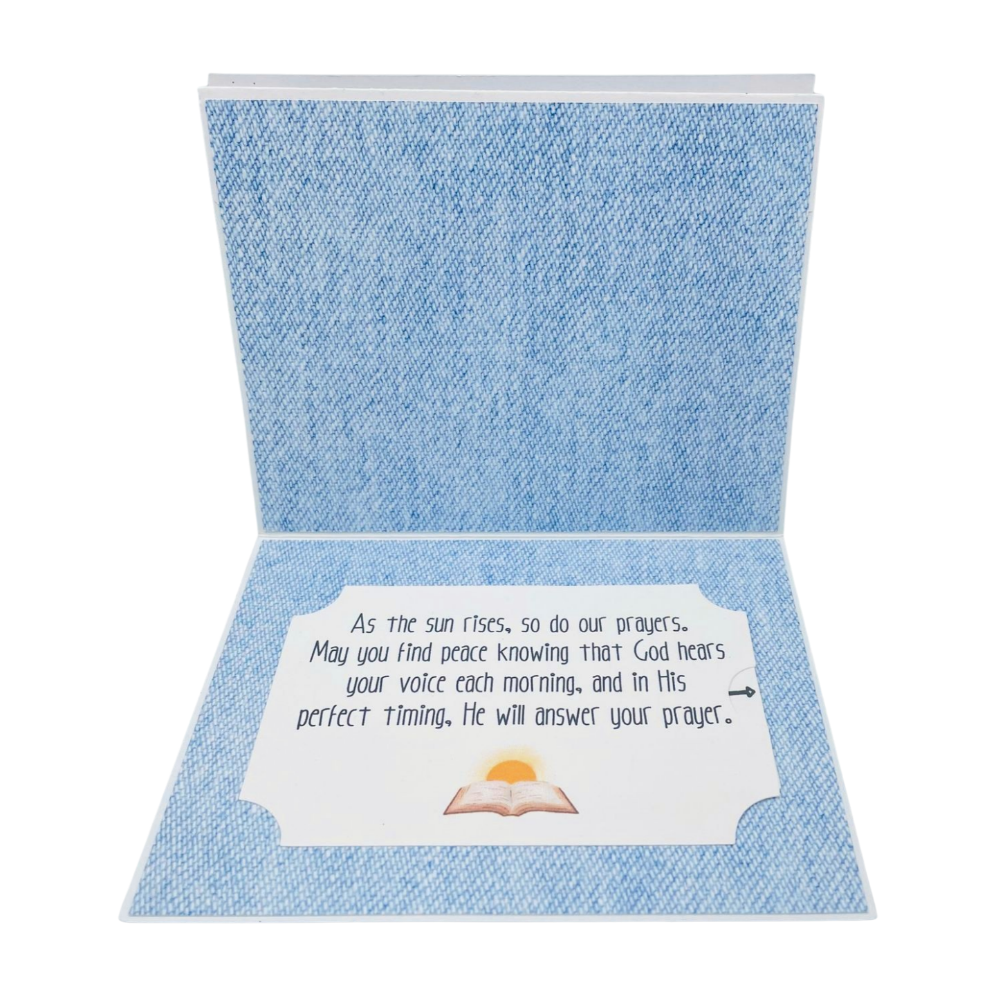 "PSALM 5 Morning Prayer" Stand Up Comfort Card