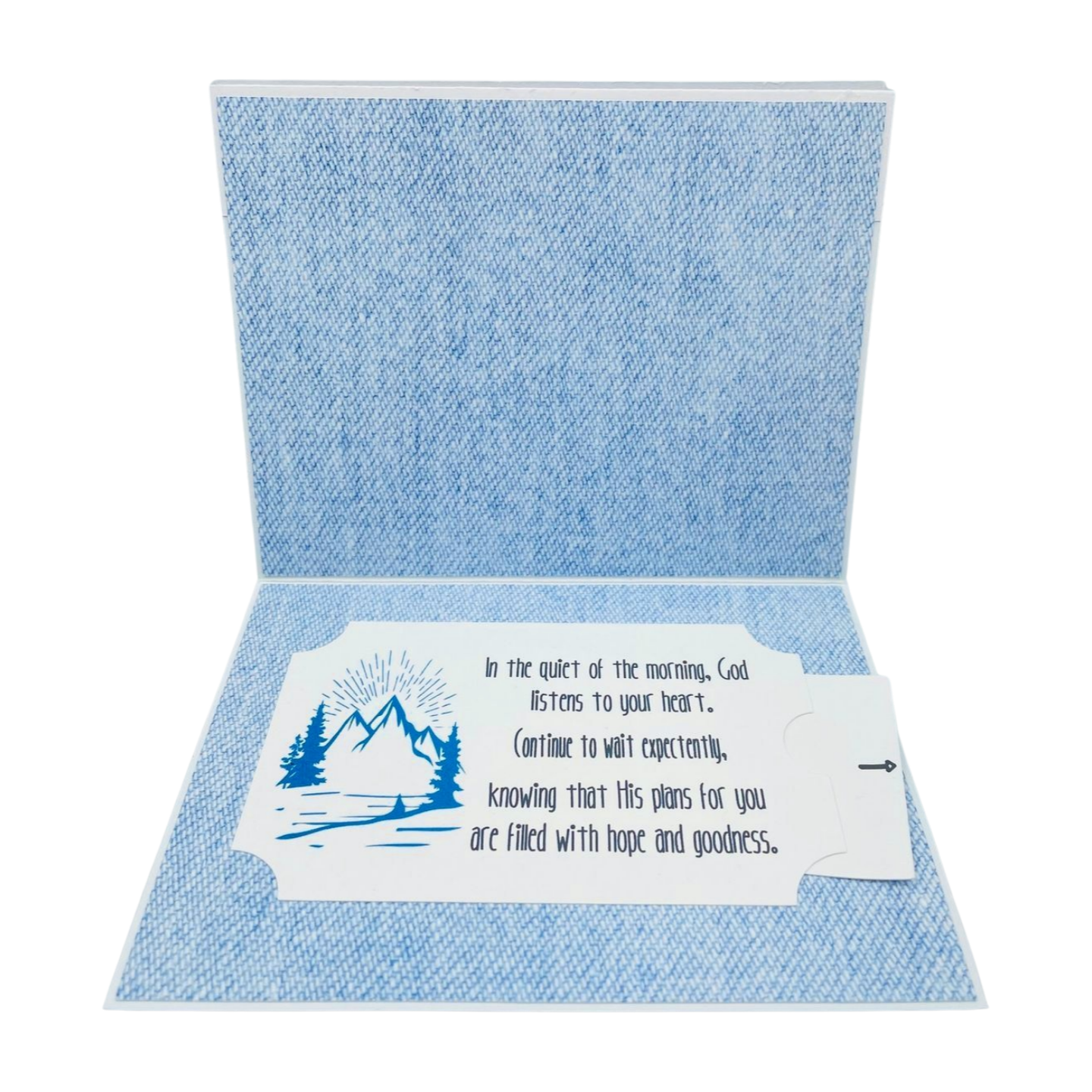 "PSALM 5 Morning Prayer" Stand Up Comfort Card