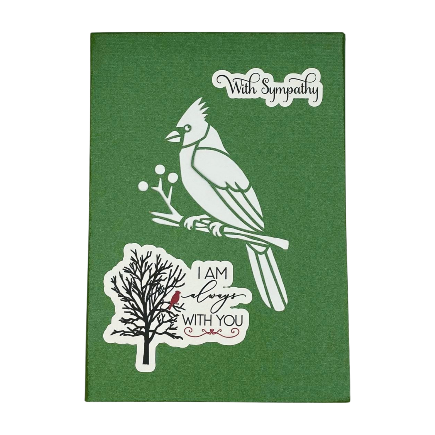 "POP-UP CARDINAL" Sympathy Comforts Card