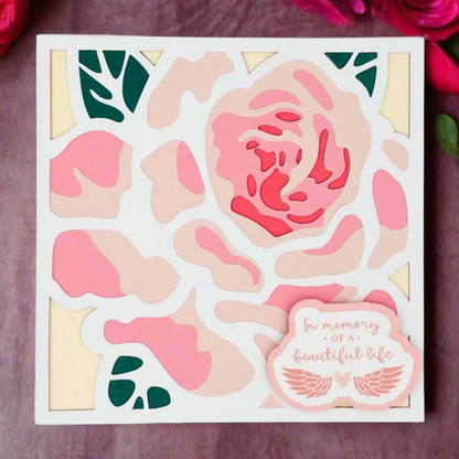 "ROSES OF REMEMBRANCE" Comfort Card