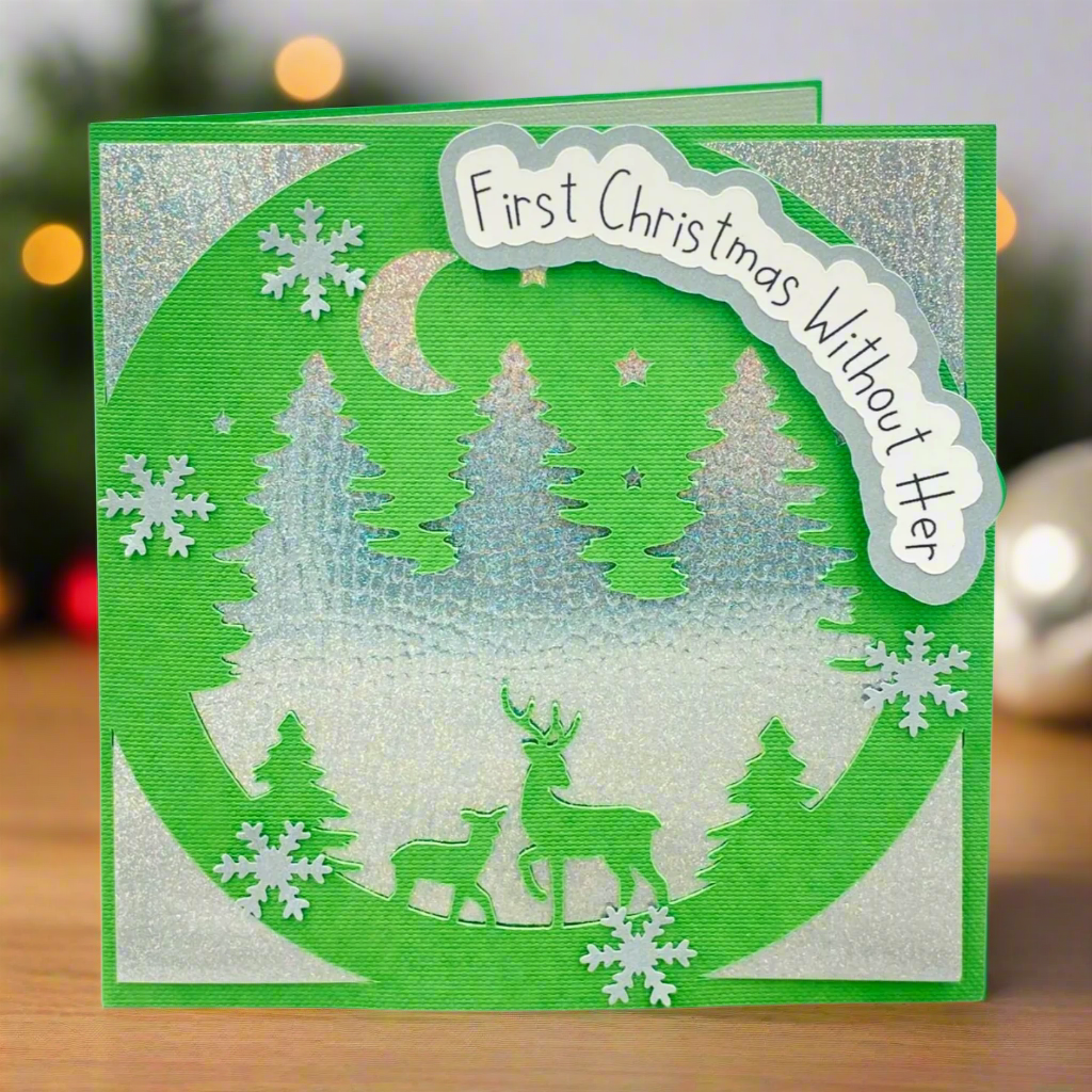 "FOREST DEER" Comfort Card- Green