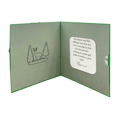 "FOREST DEER" Comfort Card- Green