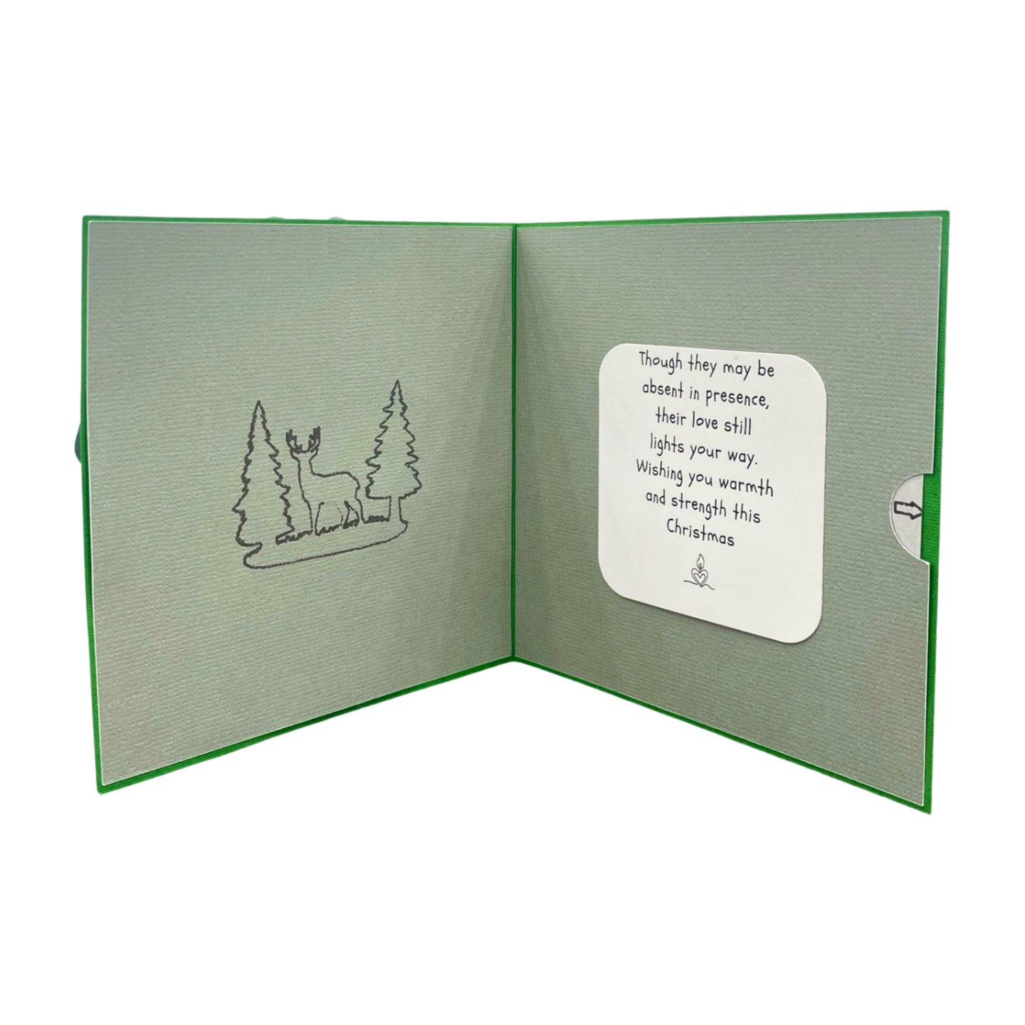 "FOREST DEER" Comfort Card- Green