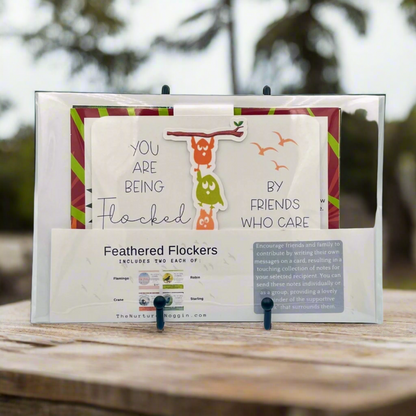 FEATHERED FLOCKERS - Flocking Card Packet