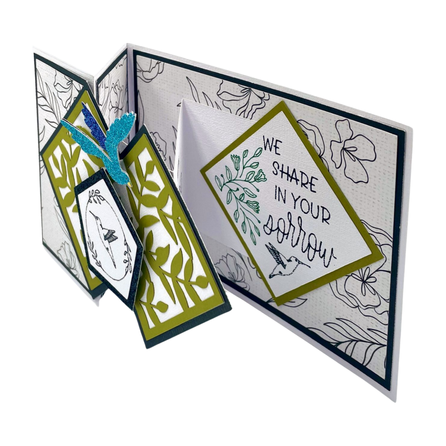 "SHARING IN YOUR SORROW" Z-Fold Comfort Card