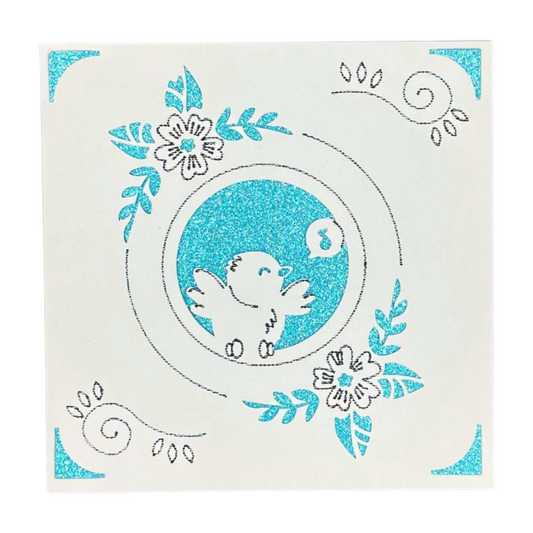 "BIRDS SING" Square Comfort Card