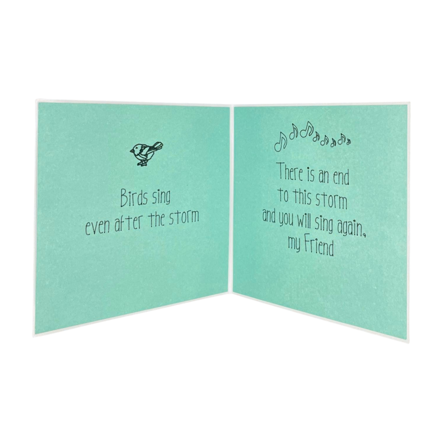 "BIRDS SING" Square Comfort Card