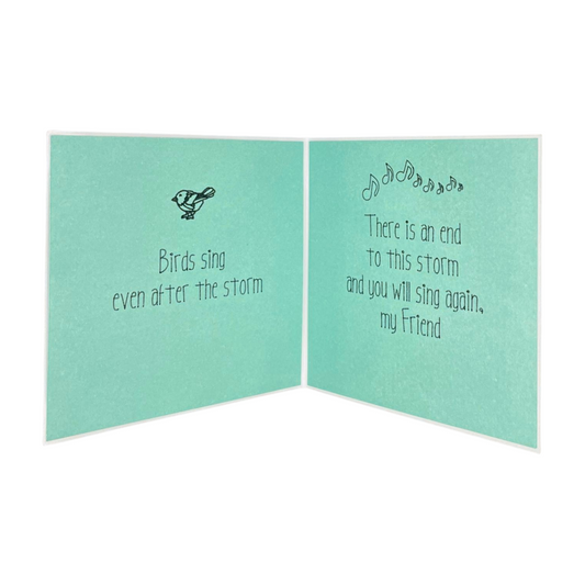 "BIRDS SING" Square Comfort Card