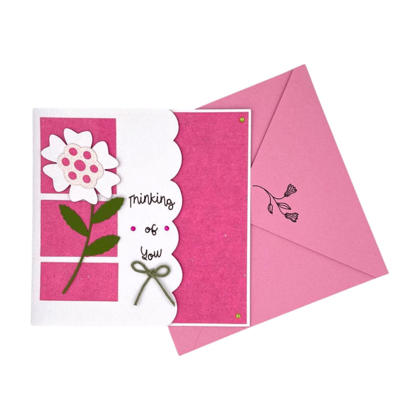 "THINKING OF YOU" Pink Comfort Card