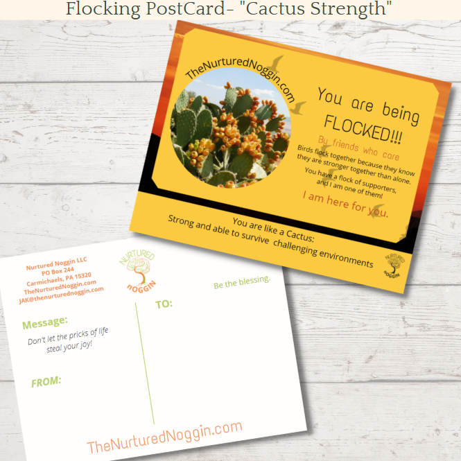 CACTUS FLOCKING CARD